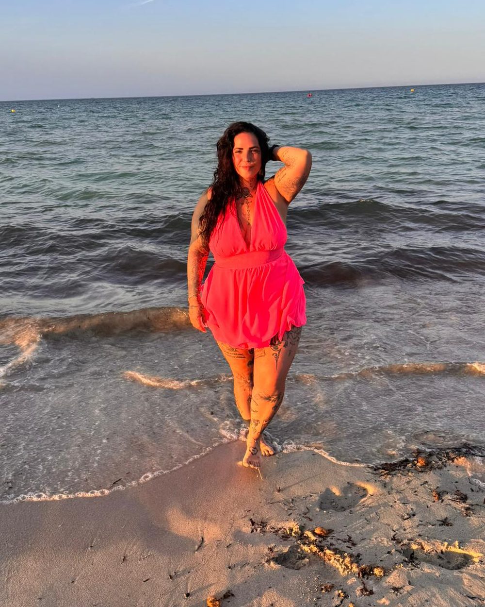 Melina Faas am Meer